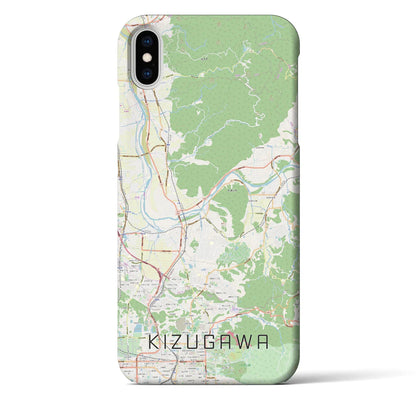 【木津川（京都府）】地図柄iPhoneケース（バックカバータイプ）