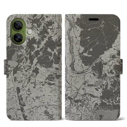 【木津川（京都府）】地図柄iPhoneケース（手帳タイプ）