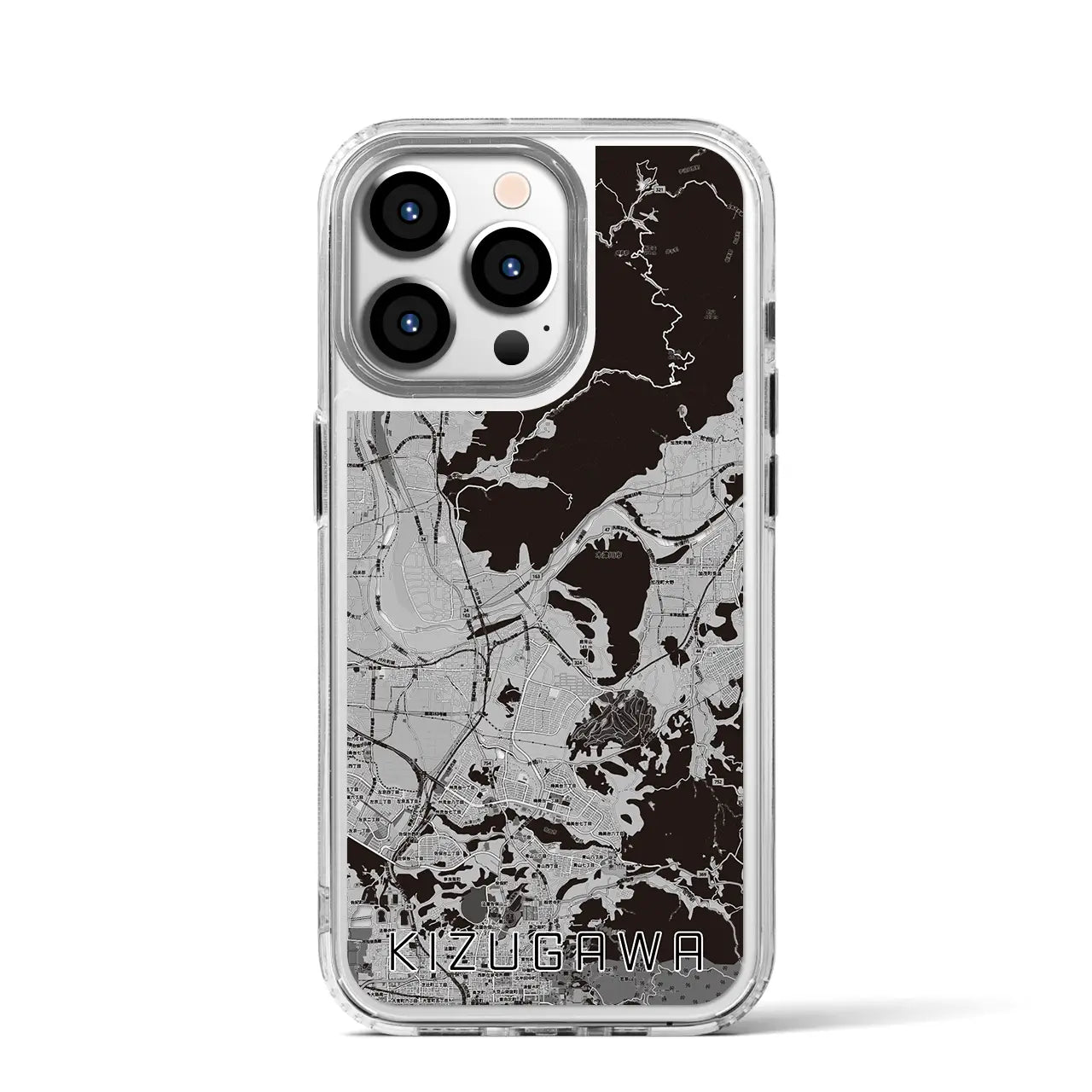 【木津川（京都府）】地図柄iPhoneケース（MagSafeタイプ）