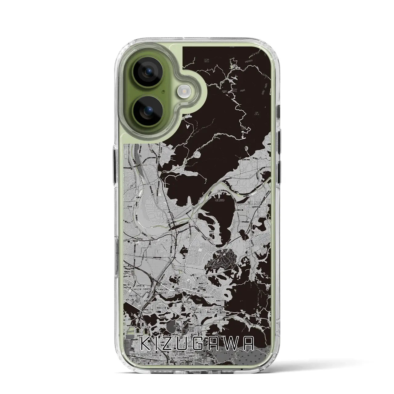 【木津川（京都府）】地図柄iPhoneケース（MagSafeタイプ）