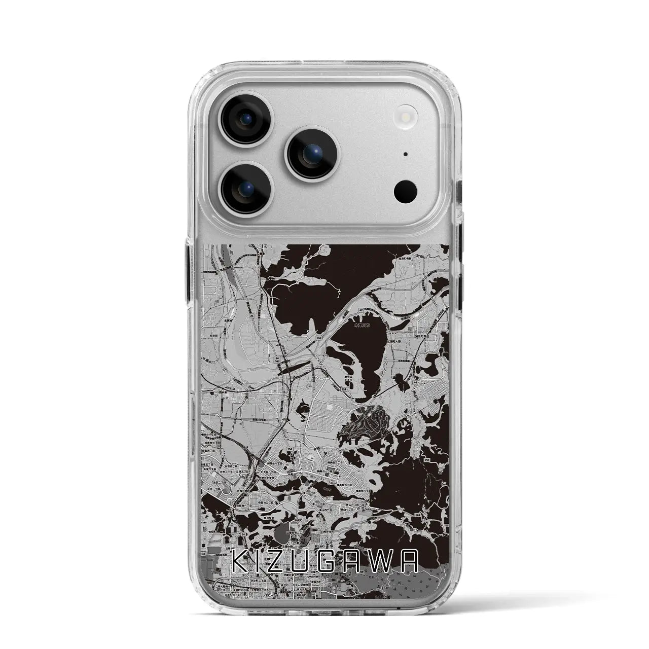 【木津川（京都府）】地図柄iPhoneケース（MagSafeタイプ）