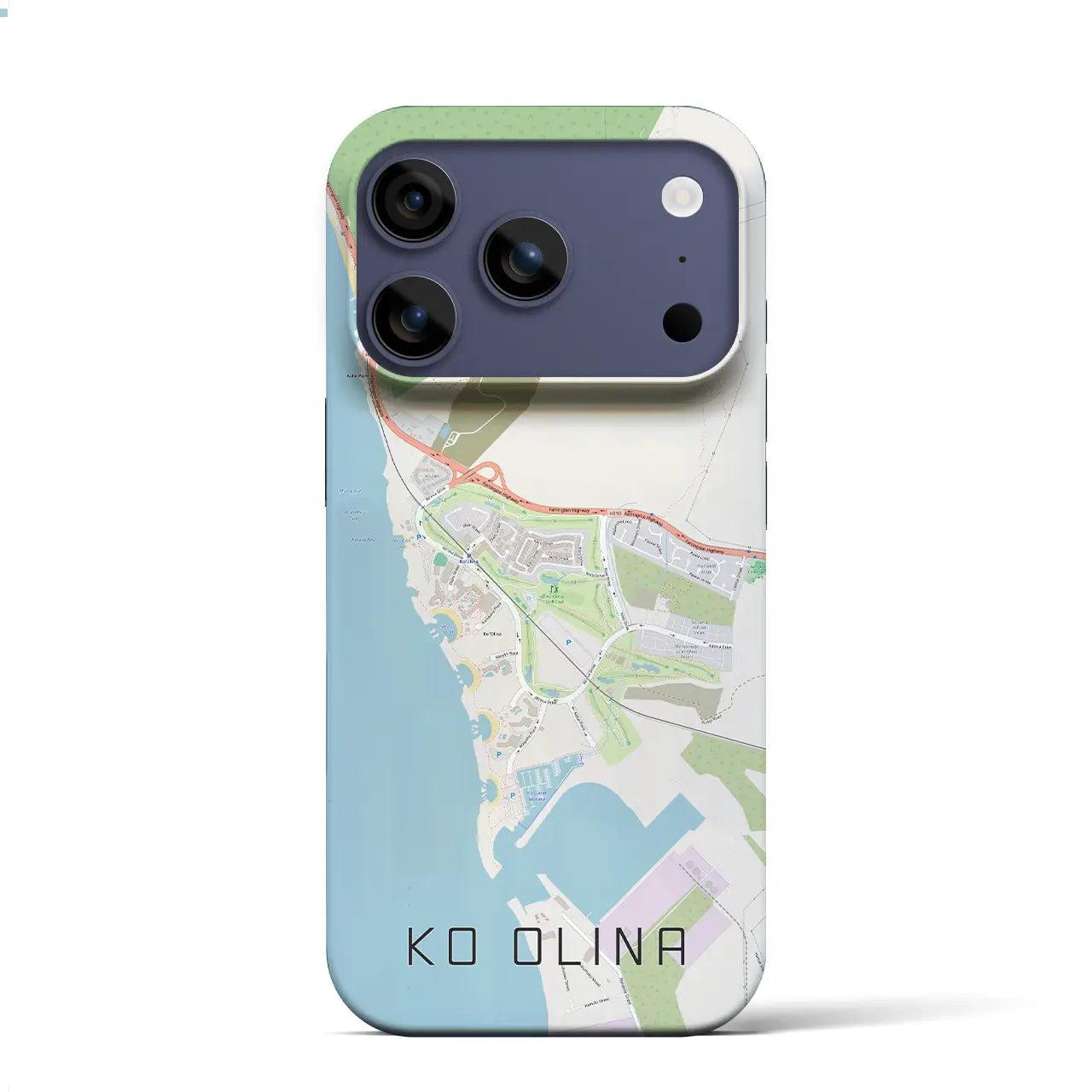 【コオリナ（アメリカ）】地図柄iPhoneケース（バックカバータイプ）