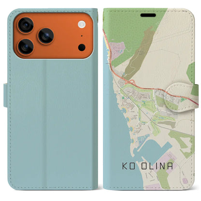 【コオリナ（アメリカ）】地図柄iPhoneケース（手帳タイプ）