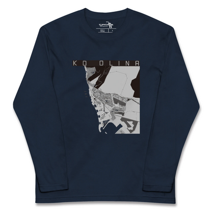 【コオリナ（アメリカ）】地図柄ロングスリーブTシャツ