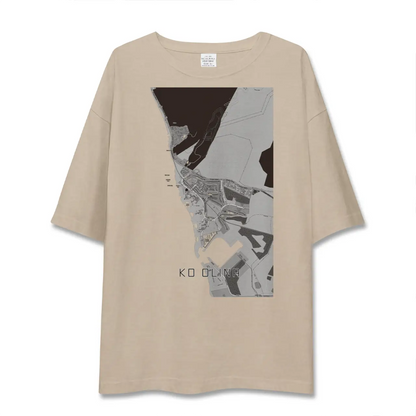 【コオリナ（アメリカ）】地図柄ビッグシルエットTシャツ