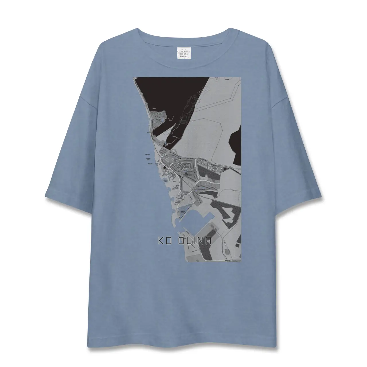 【コオリナ（アメリカ）】地図柄ビッグシルエットTシャツ