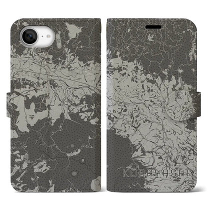 【小林（宮崎県）】地図柄iPhoneケース（手帳タイプ）