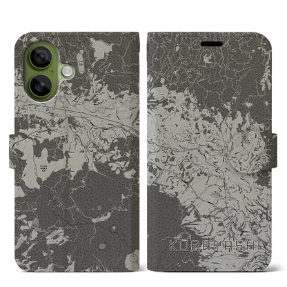 【小林（宮崎県）】地図柄iPhoneケース（手帳タイプ）