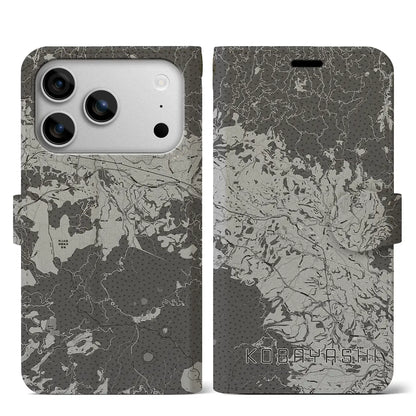 【小林（宮崎県）】地図柄iPhoneケース（手帳タイプ）