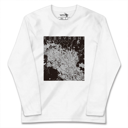【小林（宮崎県）】地図柄ロングスリーブTシャツ