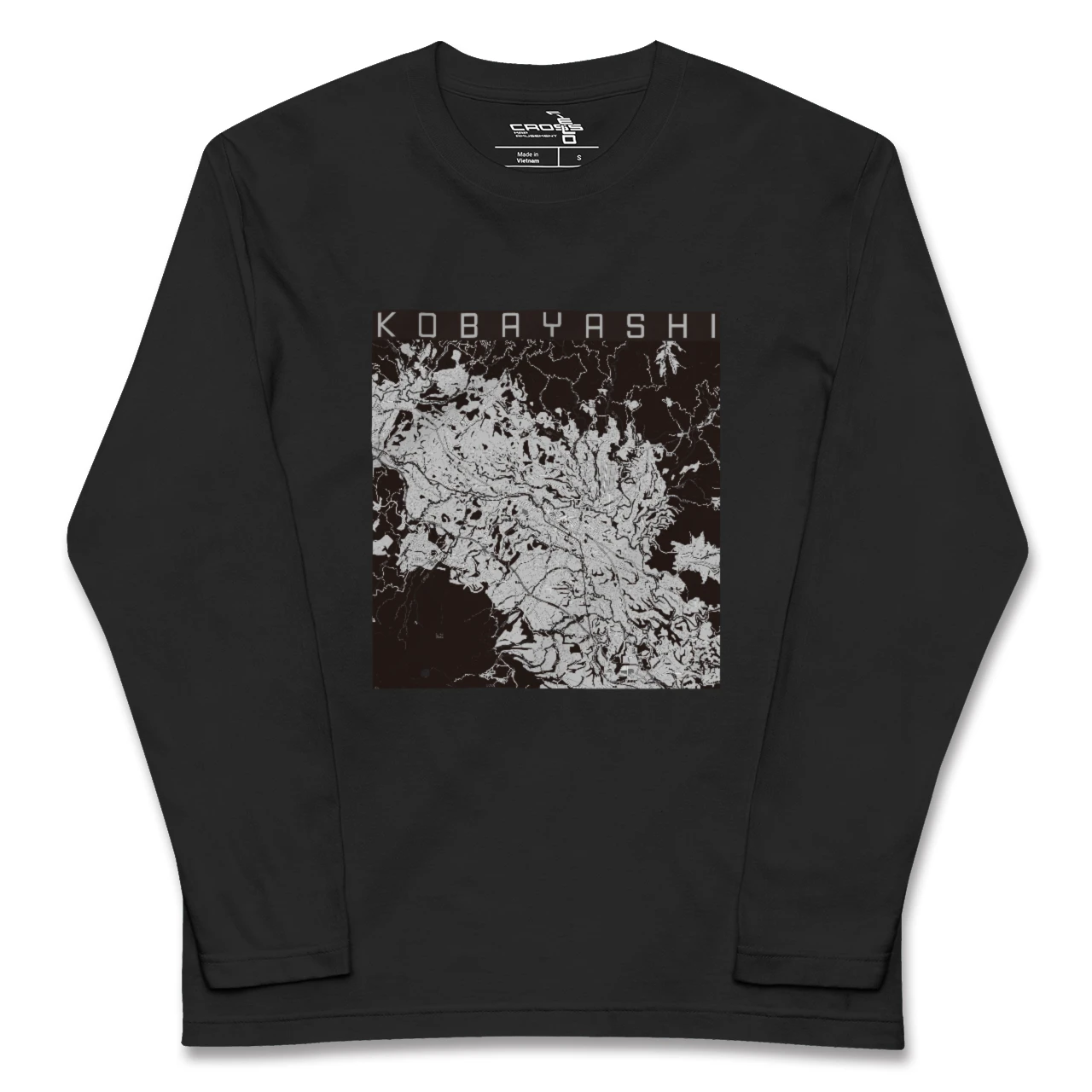 【小林（宮崎県）】地図柄ロングスリーブTシャツ