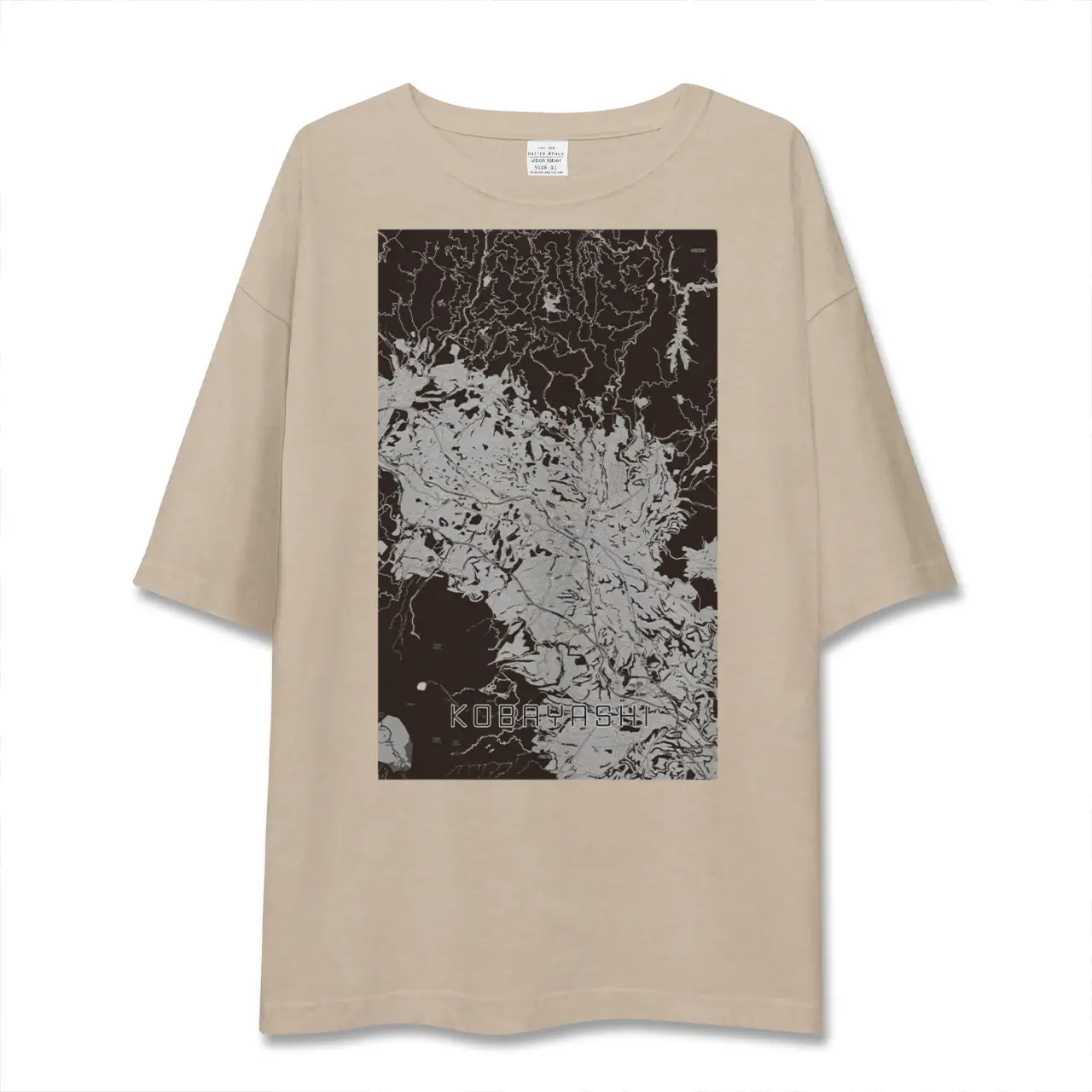 【小林（宮崎県）】地図柄ビッグシルエットTシャツ