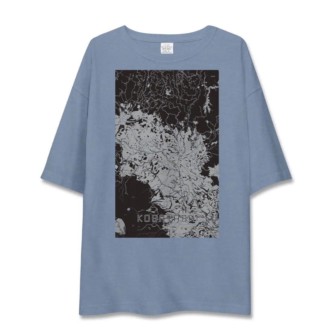 【小林（宮崎県）】地図柄ビッグシルエットTシャツ