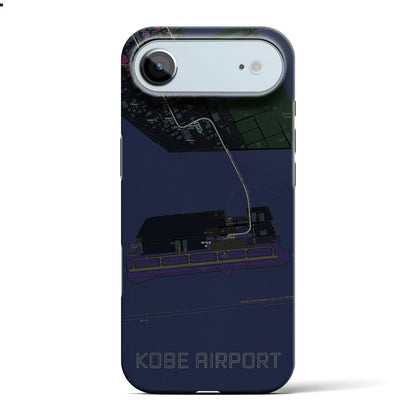 【神戸空港（兵庫県）】地図柄iPhoneケース（バックカバータイプ）