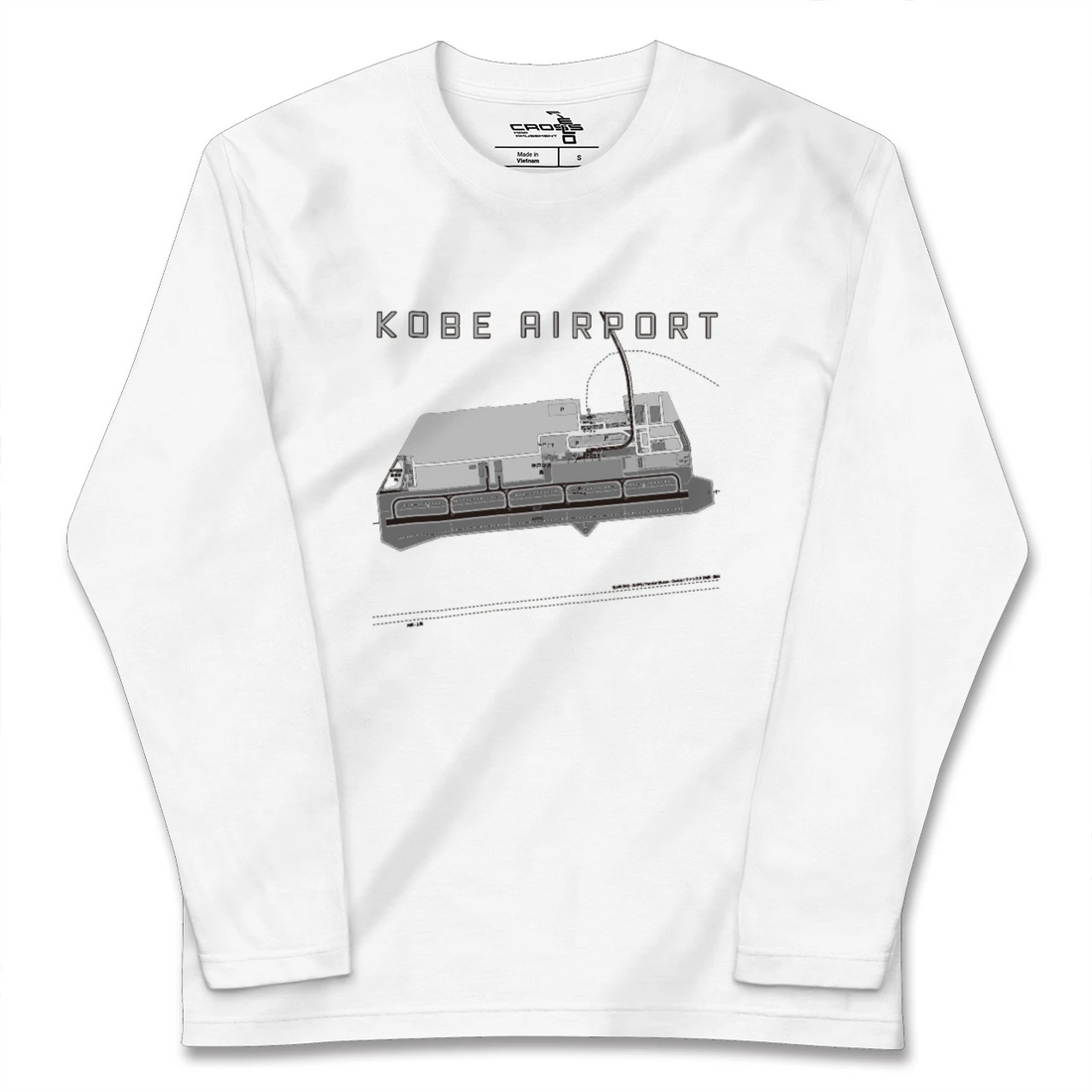 【神戸空港(兵庫県)】地図柄ロングスリーブTシャツ