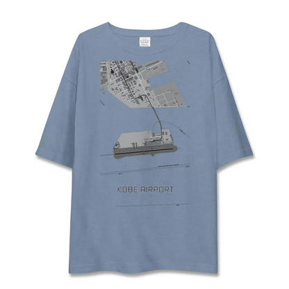 【神戸空港（兵庫県）】地図柄ビッグシルエットTシャツ