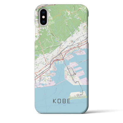 【神戸（兵庫県）】地図柄iPhoneケース（バックカバータイプ）