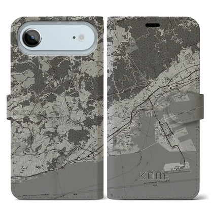 【神戸（兵庫県）】地図柄iPhoneケース（手帳タイプ）