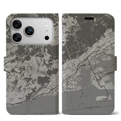 【神戸（兵庫県）】地図柄iPhoneケース（手帳タイプ）