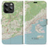 【神戸】地図柄iPhoneケース（手帳両面タイプ・ナチュラル）iPhone 15 Pro Max 用
