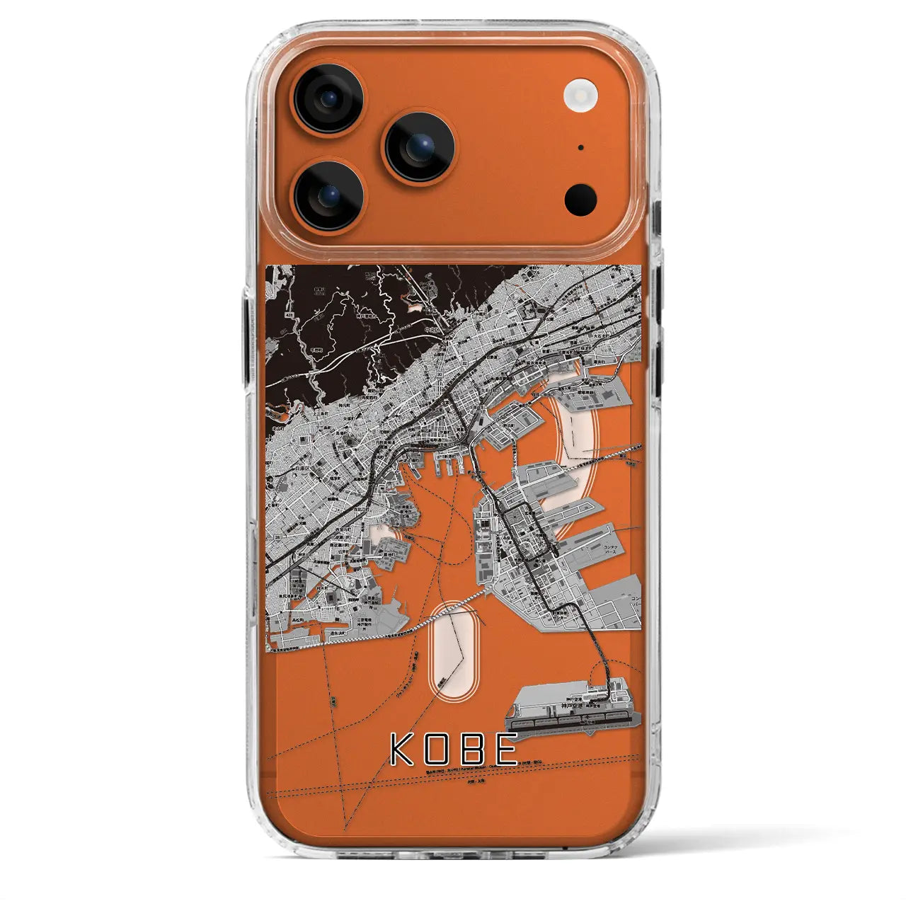 【神戸（兵庫県）】地図柄iPhoneケース（MagSafeタイプ）