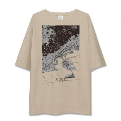 【神戸（兵庫県）】地図柄ビッグシルエットTシャツ