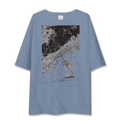 【神戸（兵庫県）】地図柄ビッグシルエットTシャツ
