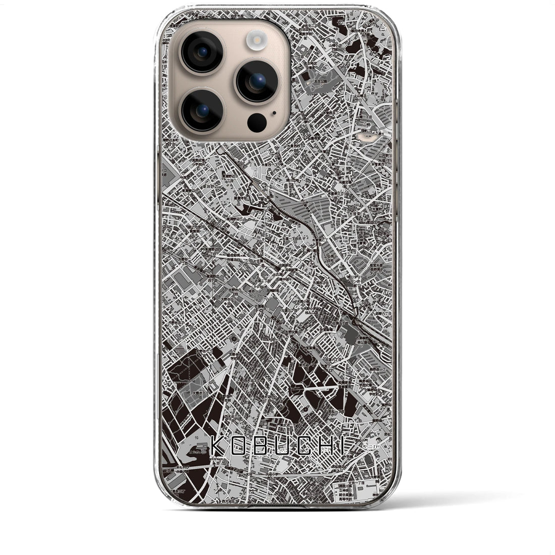 【古淵(神奈川県)】地図柄iPhoneケース(クリアタイプ)