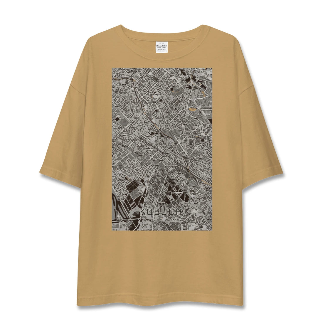 【古淵（神奈川県）】地図柄ビッグシルエットTシャツ