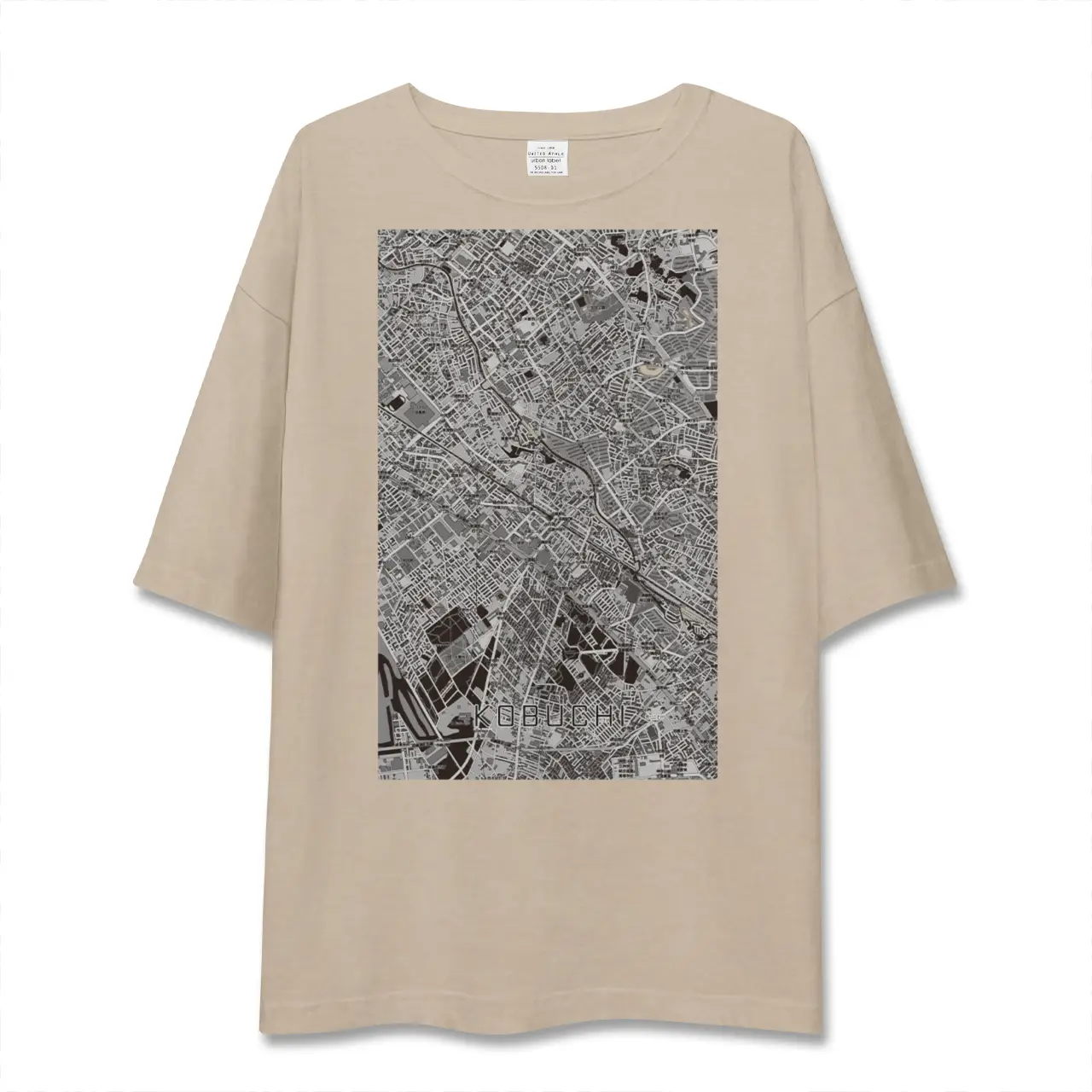 【古淵（神奈川県）】地図柄ビッグシルエットTシャツ