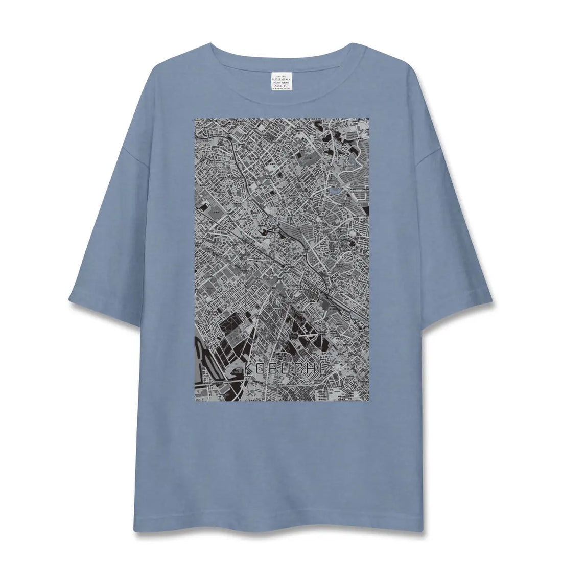 【古淵（神奈川県）】地図柄ビッグシルエットTシャツ