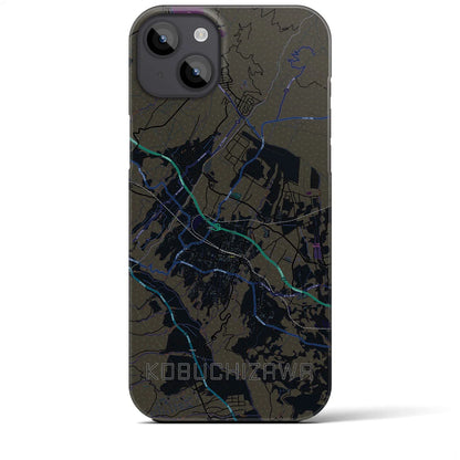 【小淵沢（山梨県）】地図柄iPhoneケース（バックカバータイプ）