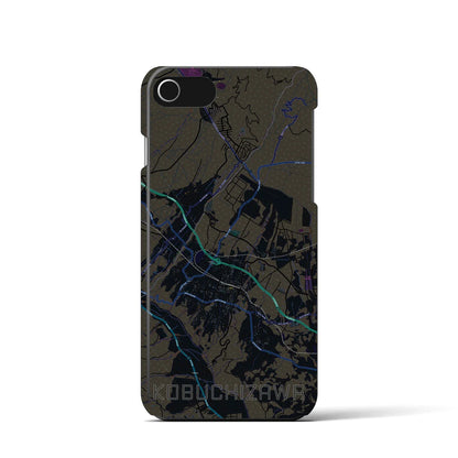 【小淵沢（山梨県）】地図柄iPhoneケース（バックカバータイプ）