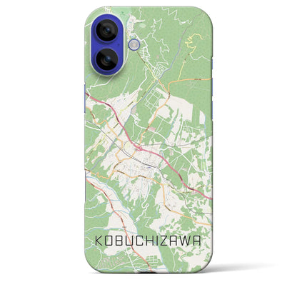 【小淵沢（山梨県）】地図柄iPhoneケース（バックカバータイプ）ナチュラル・iPhone 16 Pro Max 用