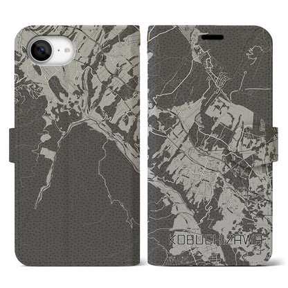 【小淵沢（山梨県）】地図柄iPhoneケース（手帳タイプ）