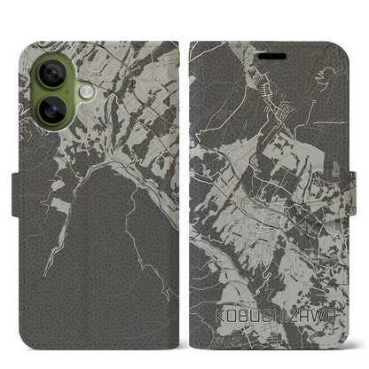 【小淵沢（山梨県）】地図柄iPhoneケース（手帳タイプ）