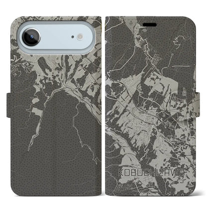 【小淵沢（山梨県）】地図柄iPhoneケース（手帳タイプ）