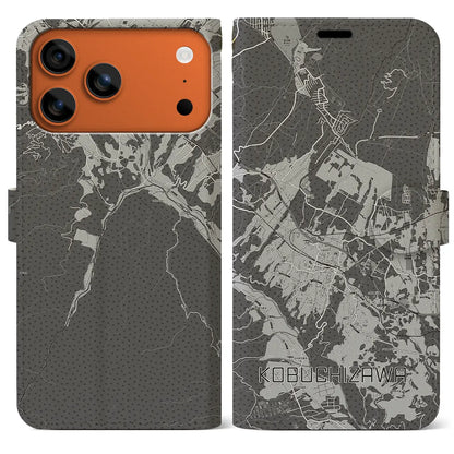 【小淵沢（山梨県）】地図柄iPhoneケース（手帳タイプ）