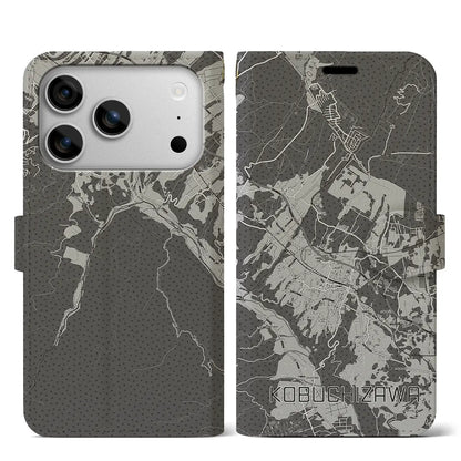 【小淵沢（山梨県）】地図柄iPhoneケース（手帳タイプ）