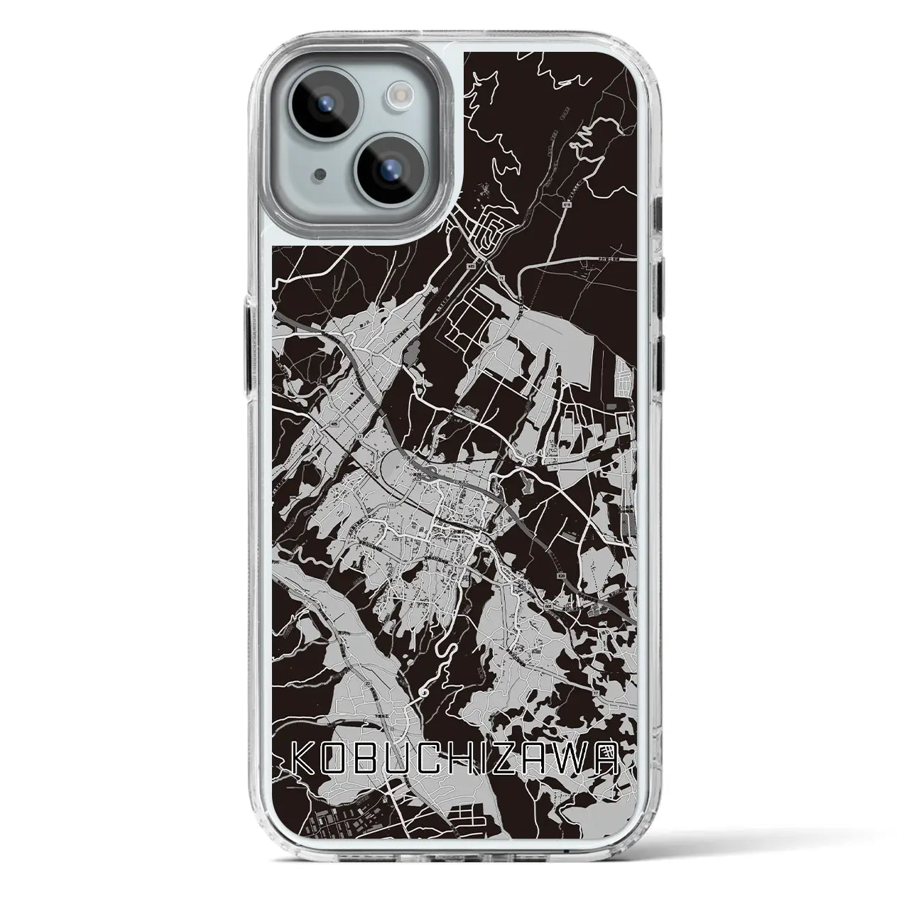 【小淵沢（山梨県）】地図柄iPhoneケース（MagSafeタイプ）