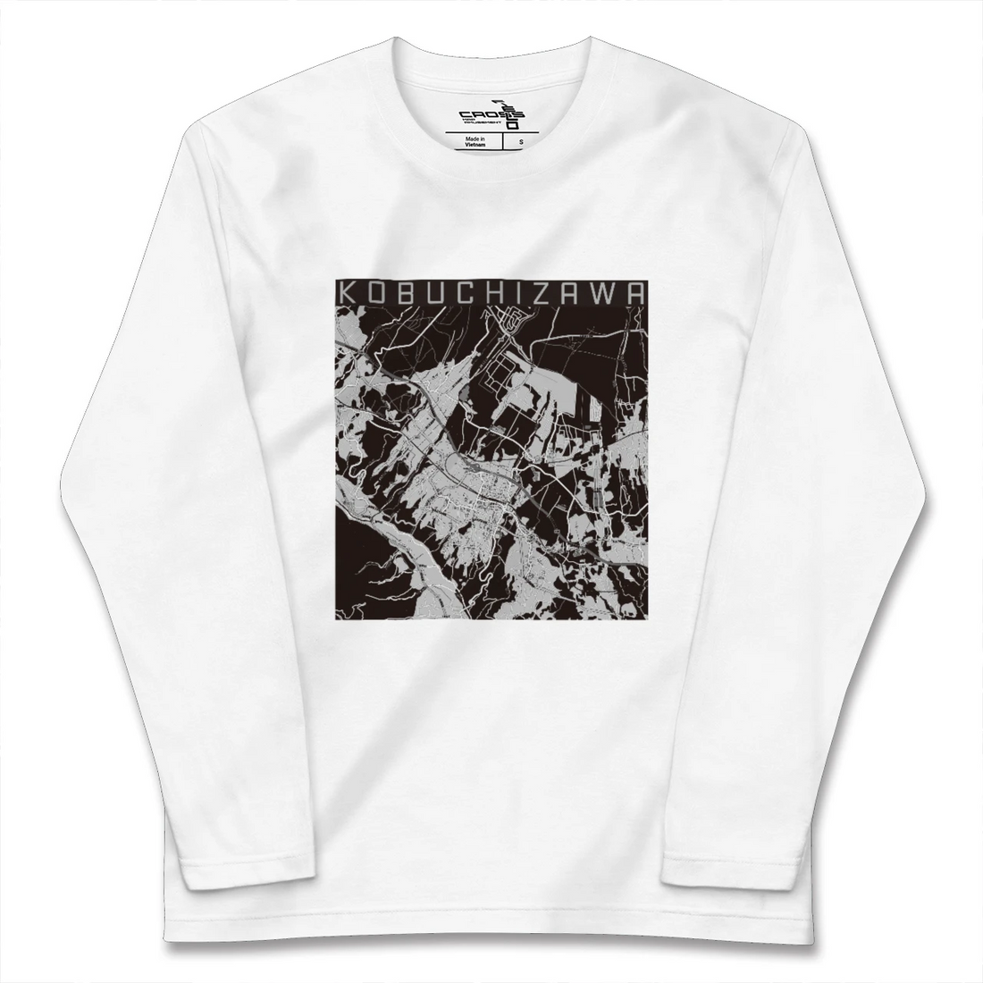 【小淵沢(山梨県)】地図柄ロングスリーブTシャツ