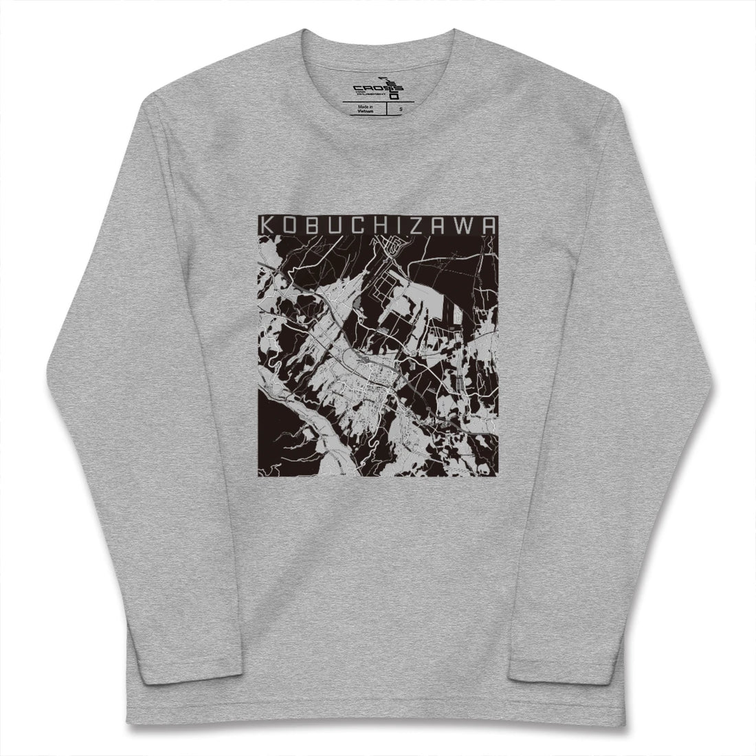 【小淵沢（山梨県）】地図柄ロングスリーブTシャツ