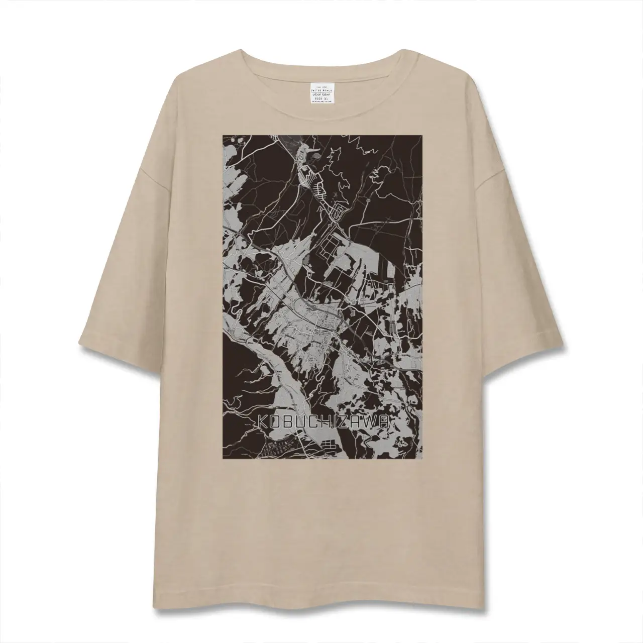 【小淵沢（山梨県）】地図柄ビッグシルエットTシャツ