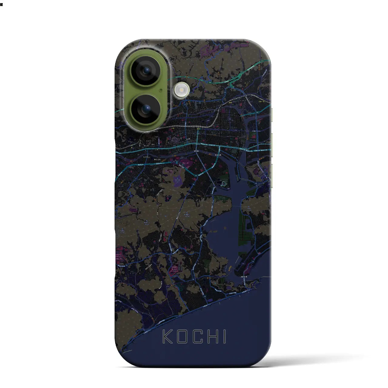 【高知（高知県）】地図柄iPhoneケース（バックカバータイプ）