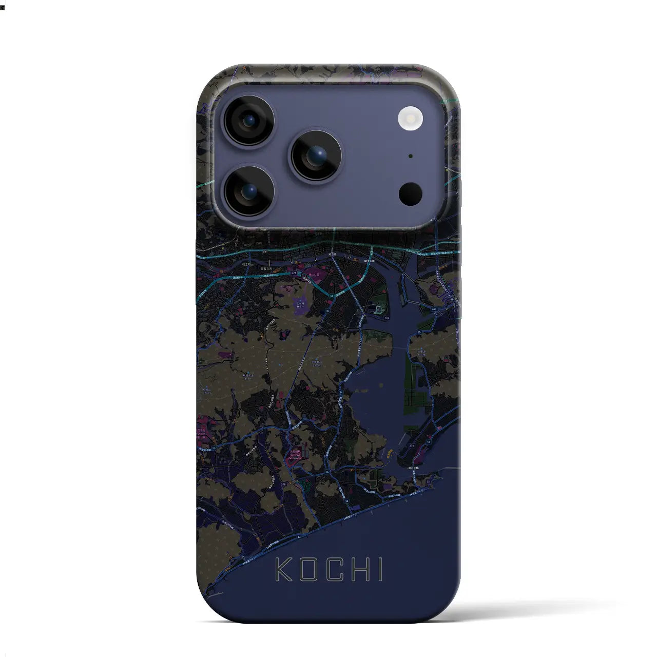 【高知（高知県）】地図柄iPhoneケース（バックカバータイプ）