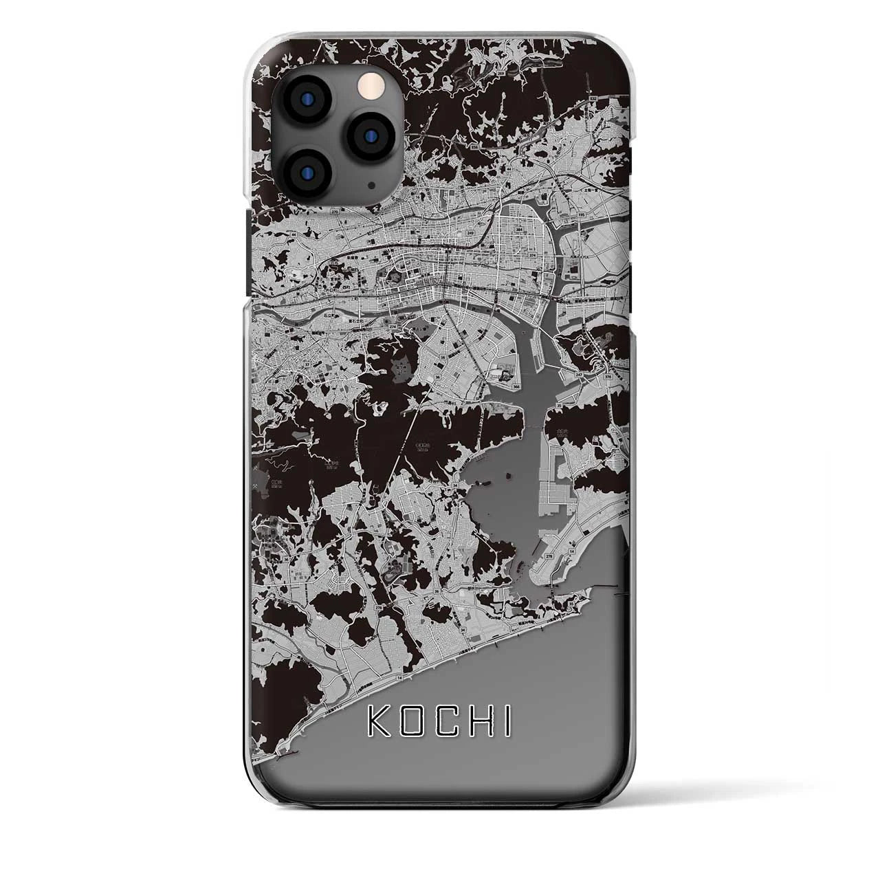 【高知（高知県）】地図柄iPhoneケース（クリアタイプ）