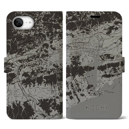 【高知（高知県）】地図柄iPhoneケース（手帳タイプ）