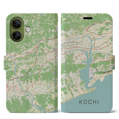 【高知（高知県）】地図柄iPhoneケース（手帳タイプ）