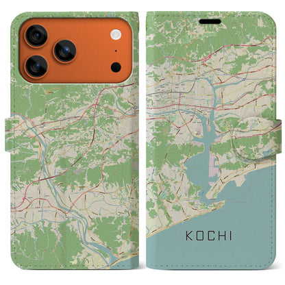 【高知（高知県）】地図柄iPhoneケース（手帳タイプ）