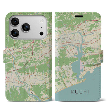 【高知（高知県）】地図柄iPhoneケース（手帳タイプ）